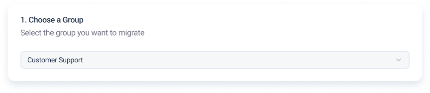 Choose a group step